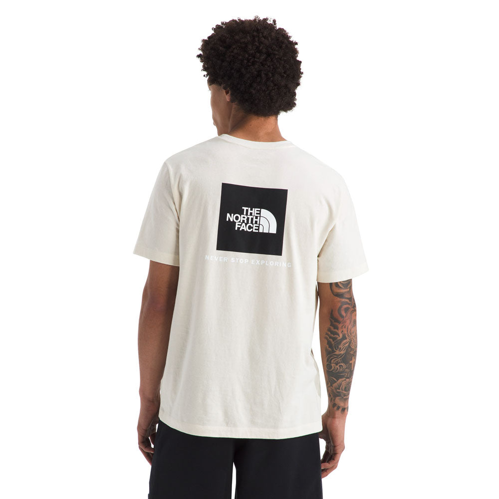 The North Face Mens TNF Core Box NSE Short Sleeve Tee White Dune