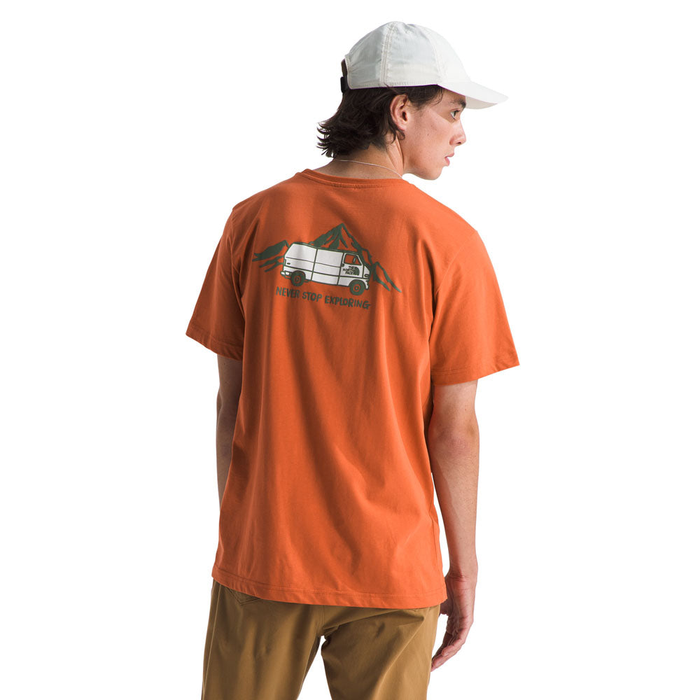 The North Face M SS Outdoor Graphic Tee Iron Bronze