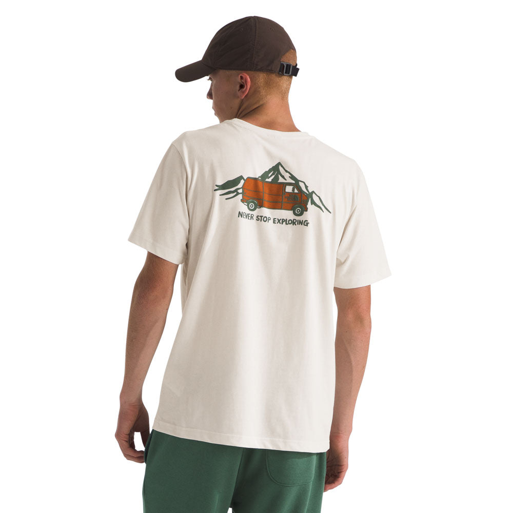 The North Face M SS Outdoor Graphic Tee White Dune