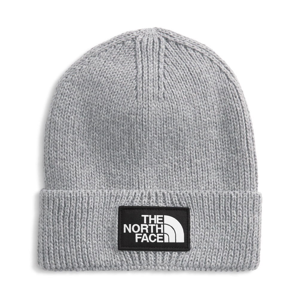 The North Face TNF Logo Box Cuffed Beanie TNF Medium Grey Heather