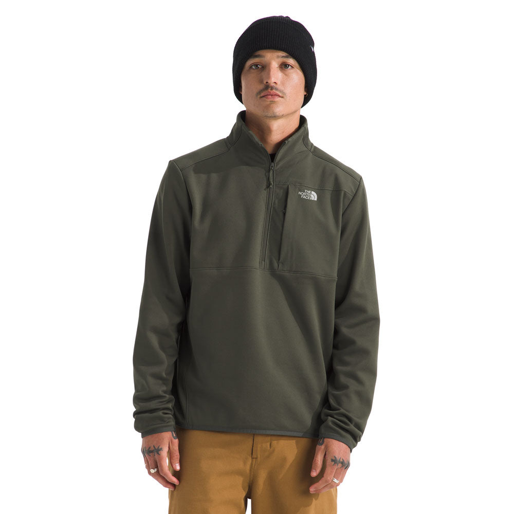 The North Face Mens TNF Performance Fleece 1/4 Zip New Taupe Green