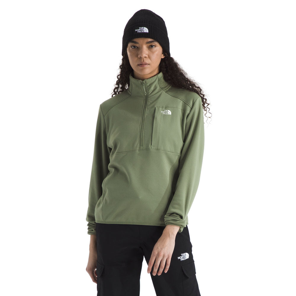 The North Face Womens TNF Performance Fleece 1/4 Zip Bark Mist