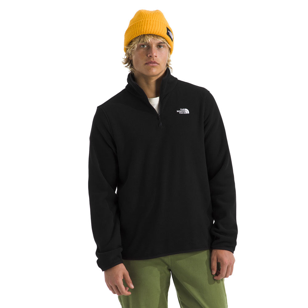 The North Face Mens Glacier Fleece 1/4 Zip Jacket TNF Black