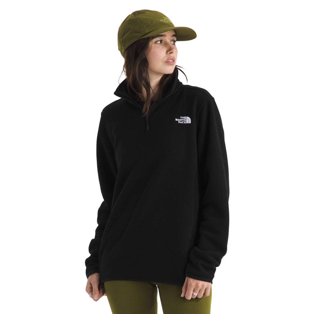 The North Face Womens Glacier Fleece 1/4 Zip Jacket TNF Black
