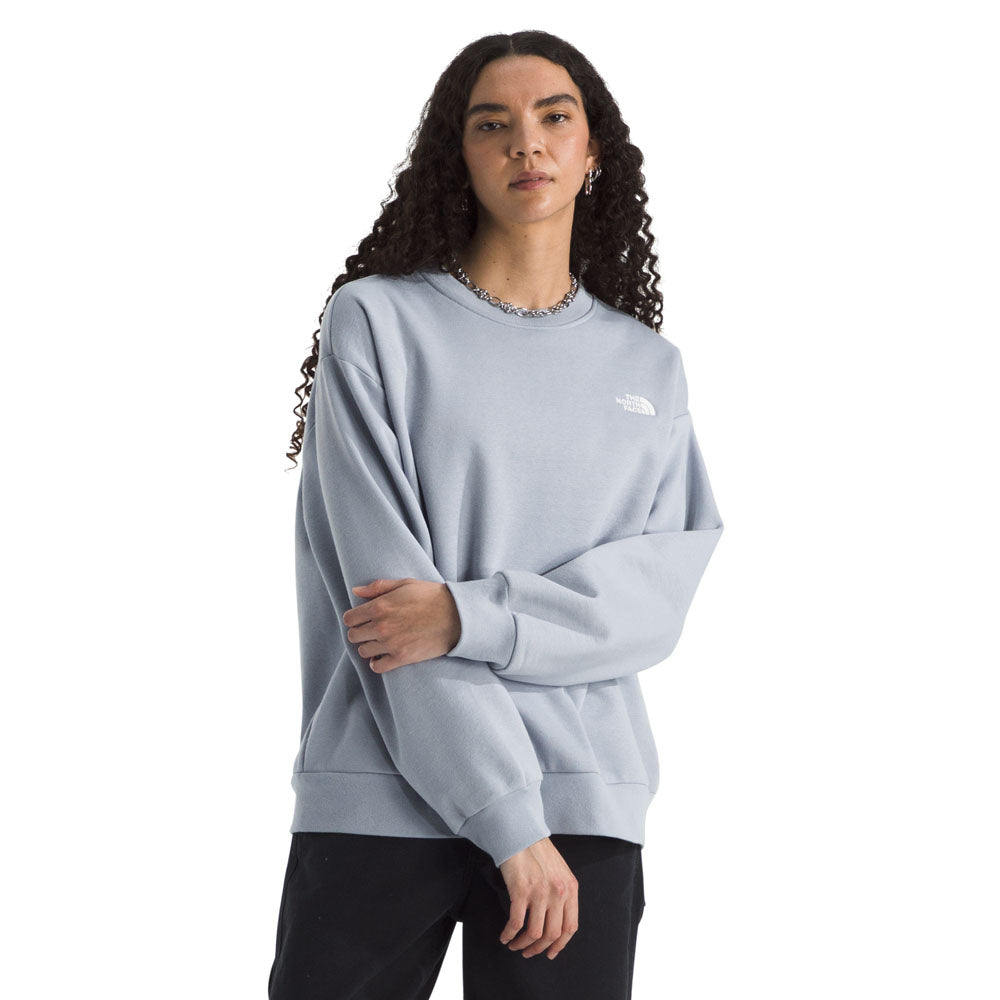 The North Face Womens Evolution Simple Dome Oversized Crew Blue Flax