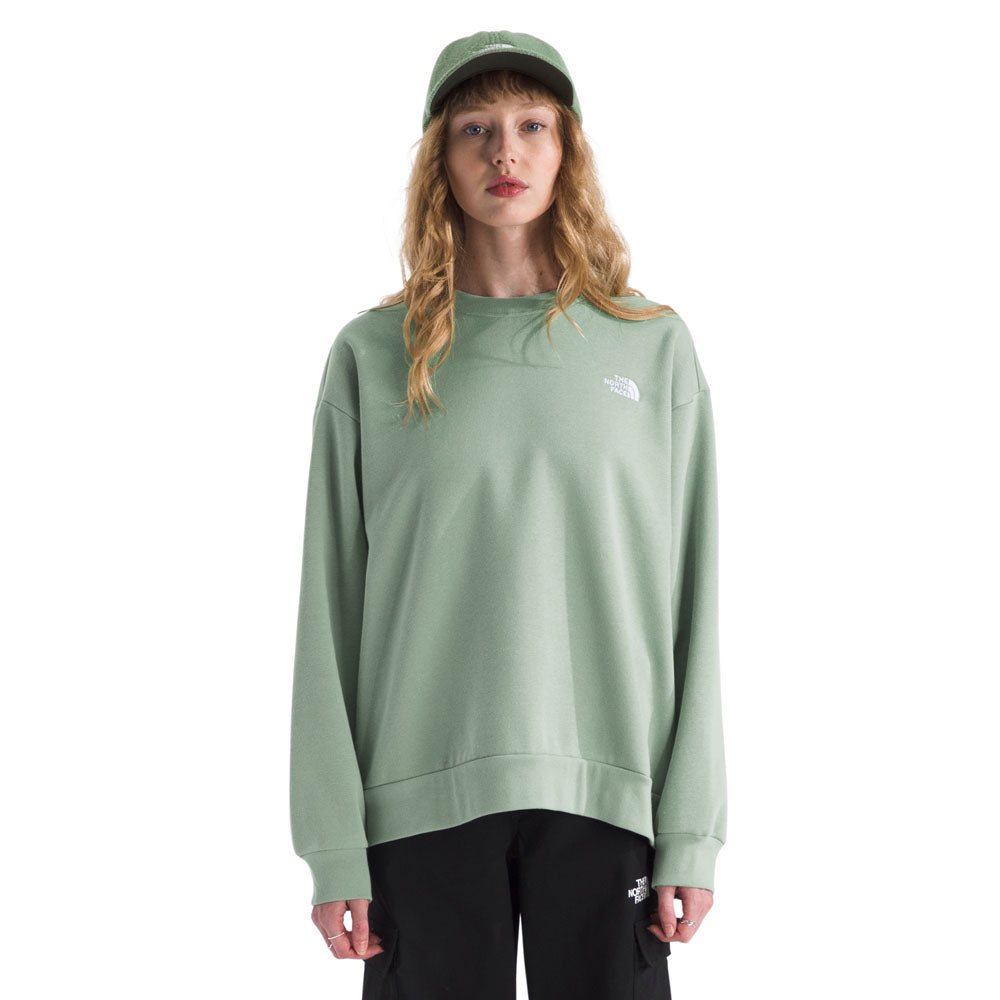 The North Face Womens Evolution Simple Dome Oversized Crew late Moss / S