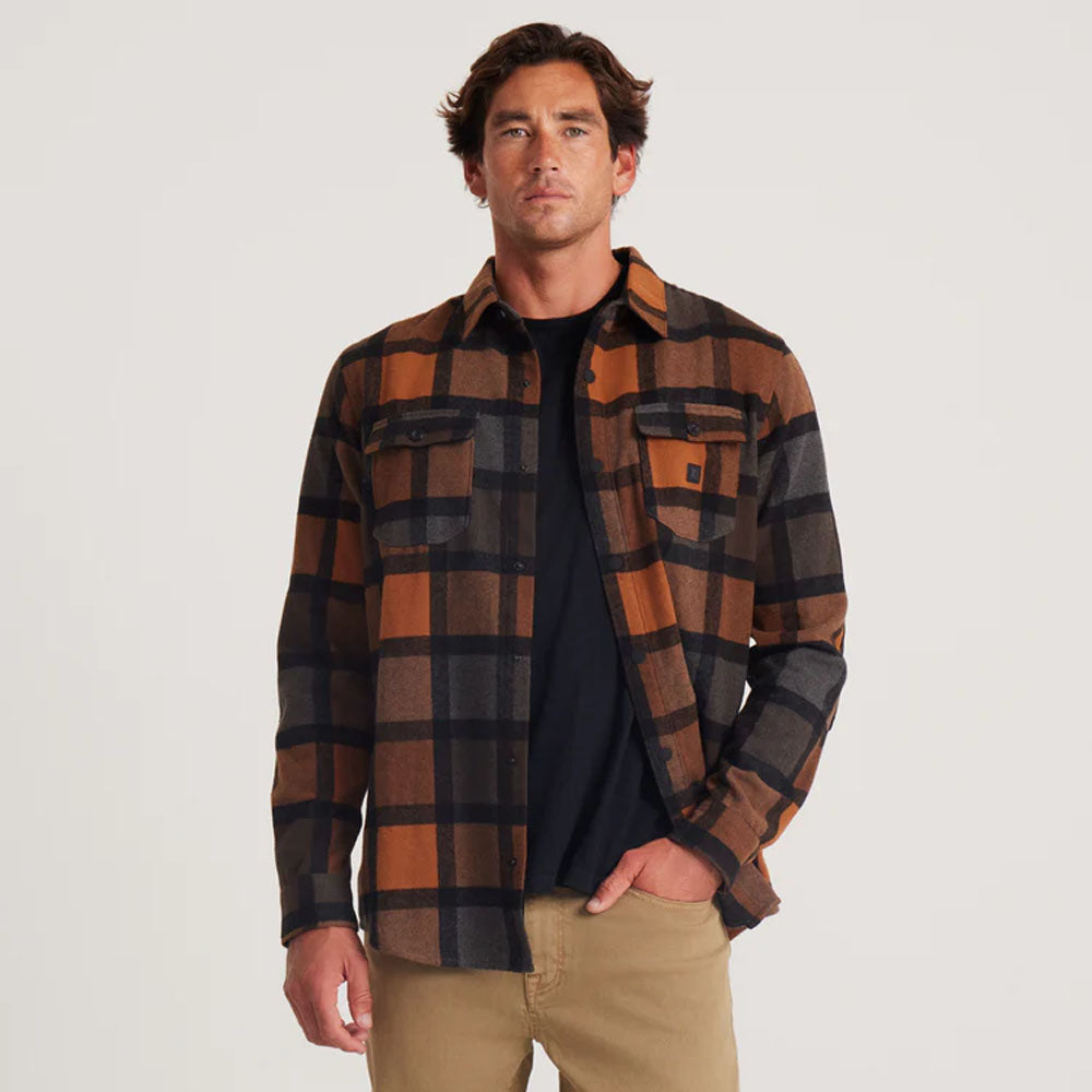Roark Mens Nordsman Flannel Pecan