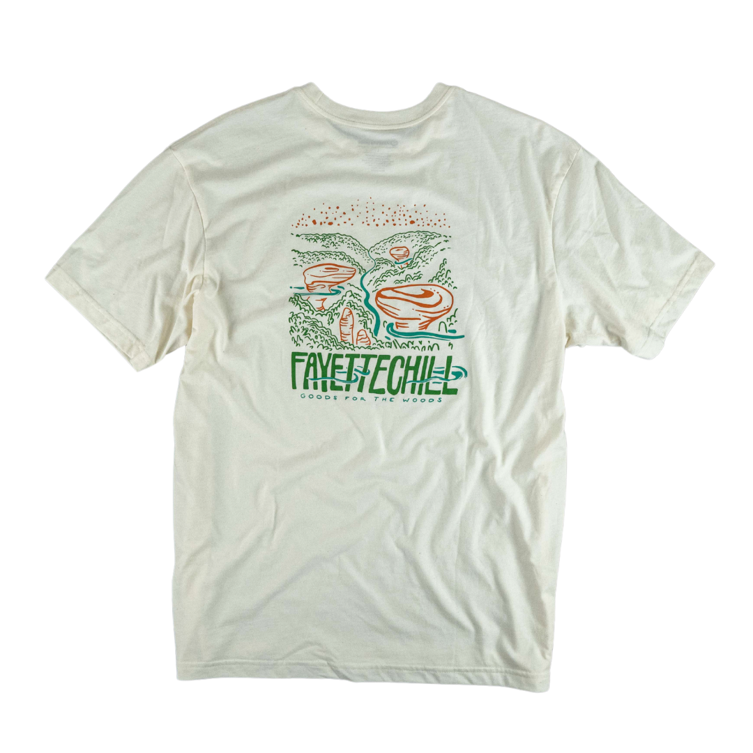 Fayettechill Pedestal Rocks - Short Sleeve Natural