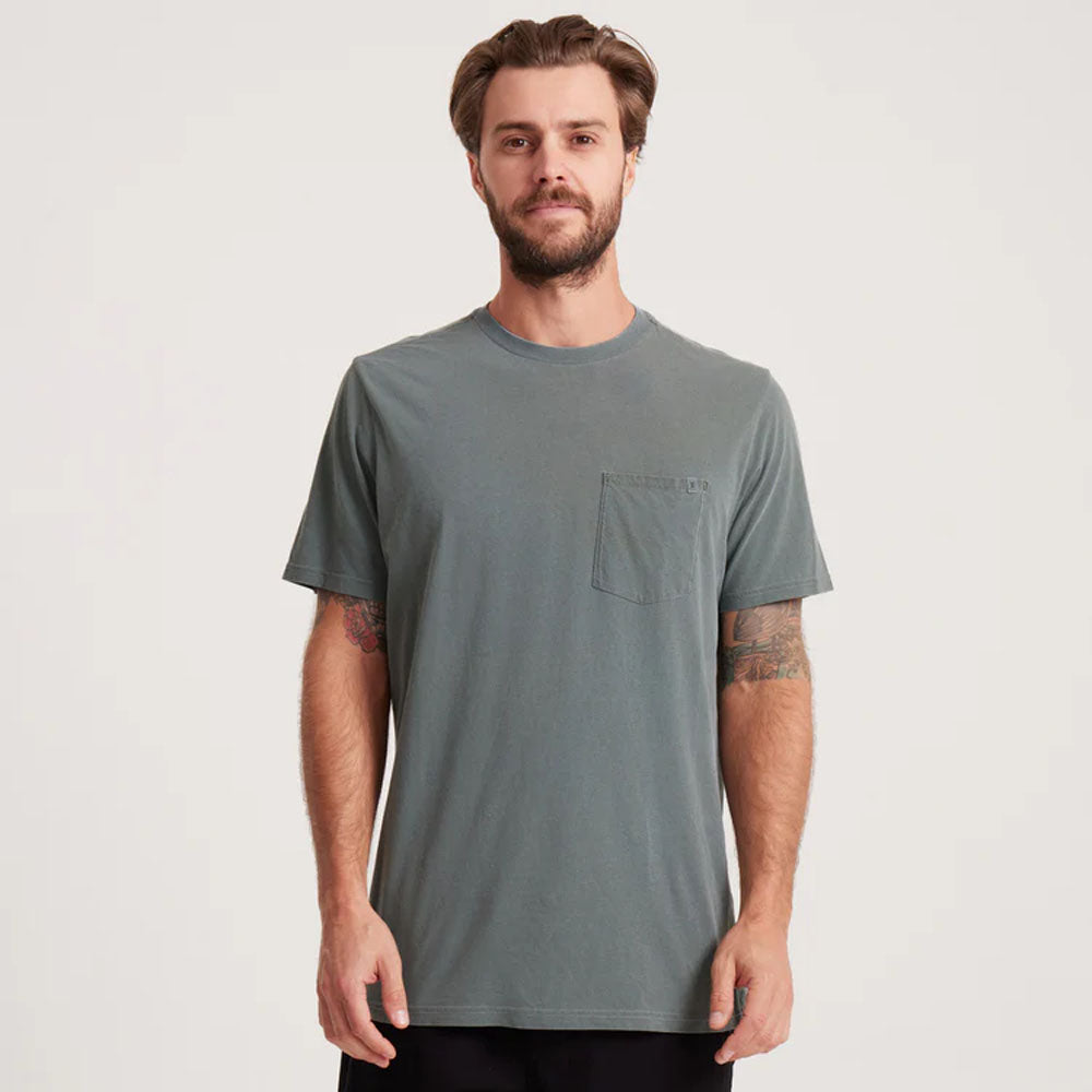 Roark Mens Made to Fade Short Sleeve Tee Washed Forest