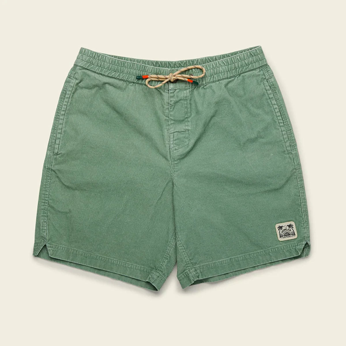 Howler Brothers Mens Pressure Drop Cord Shorts Lichen Green