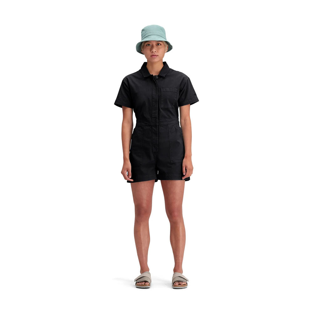 Topo Designs Womens Dirt Romper Black