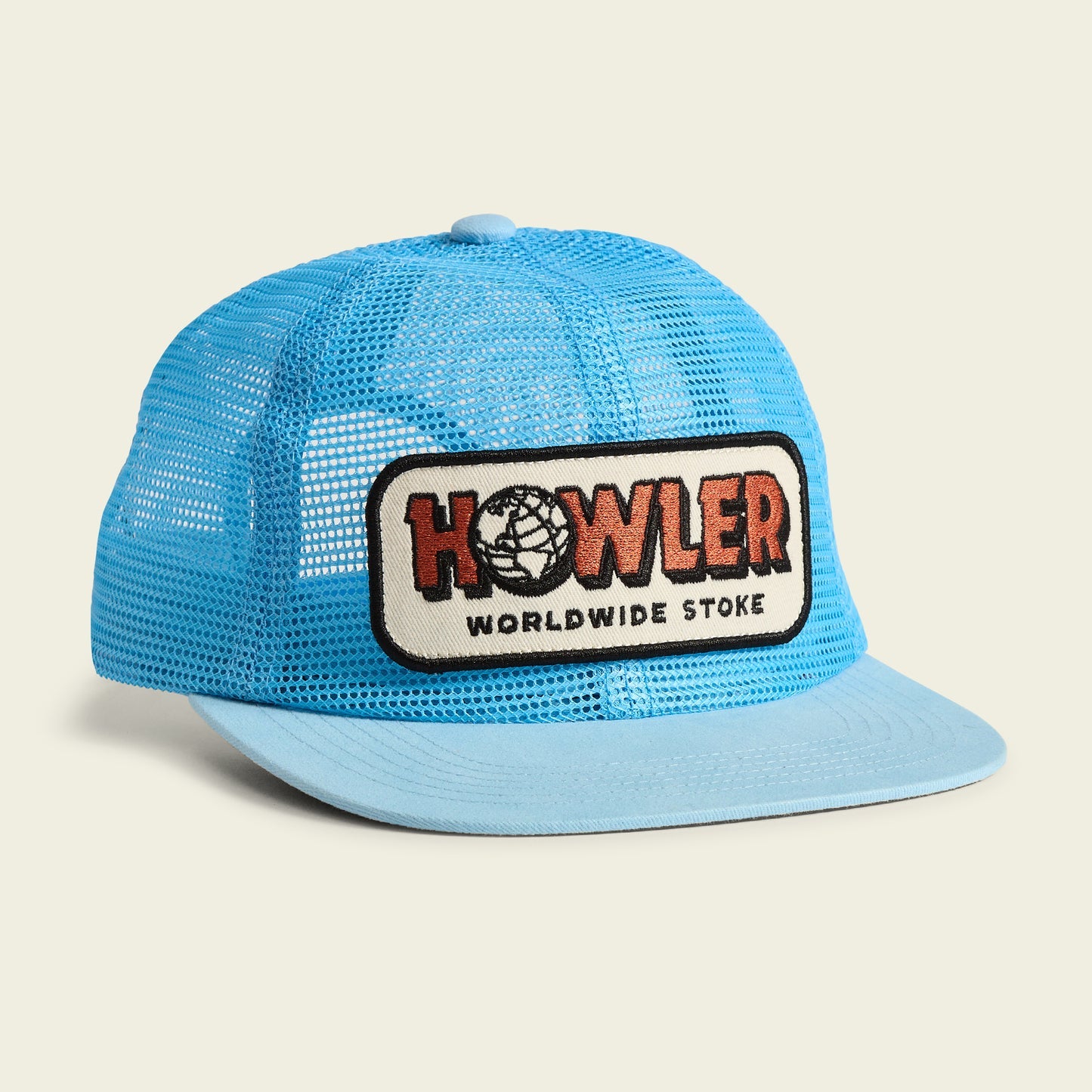 Howler Brothers Unstructured Snapback Worldwide Stoke : Light Blue