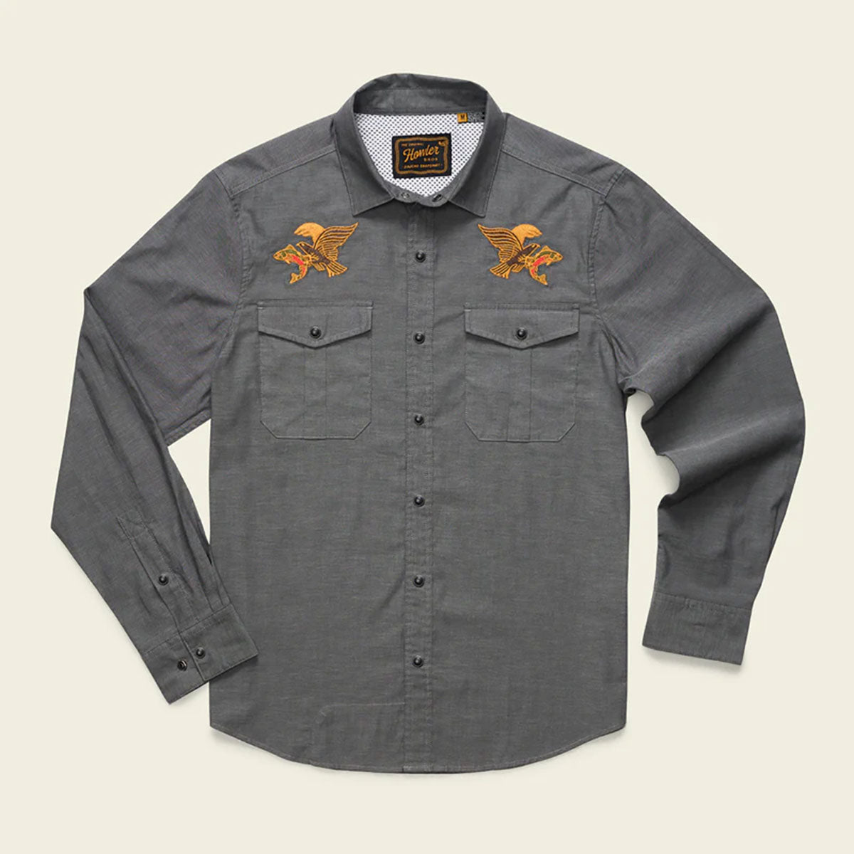 Howler Brothers Mens Gaucho Snapshirt Osprey Prey