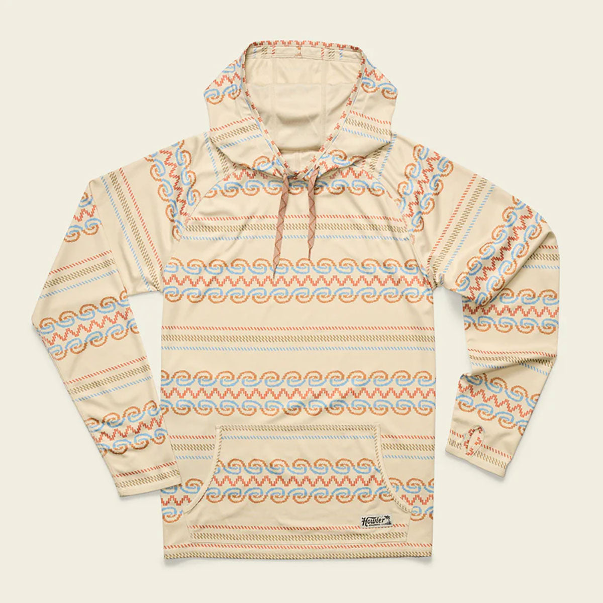 Howler Brothers Mens Loggerhead Hoodie Zicatela : Off White