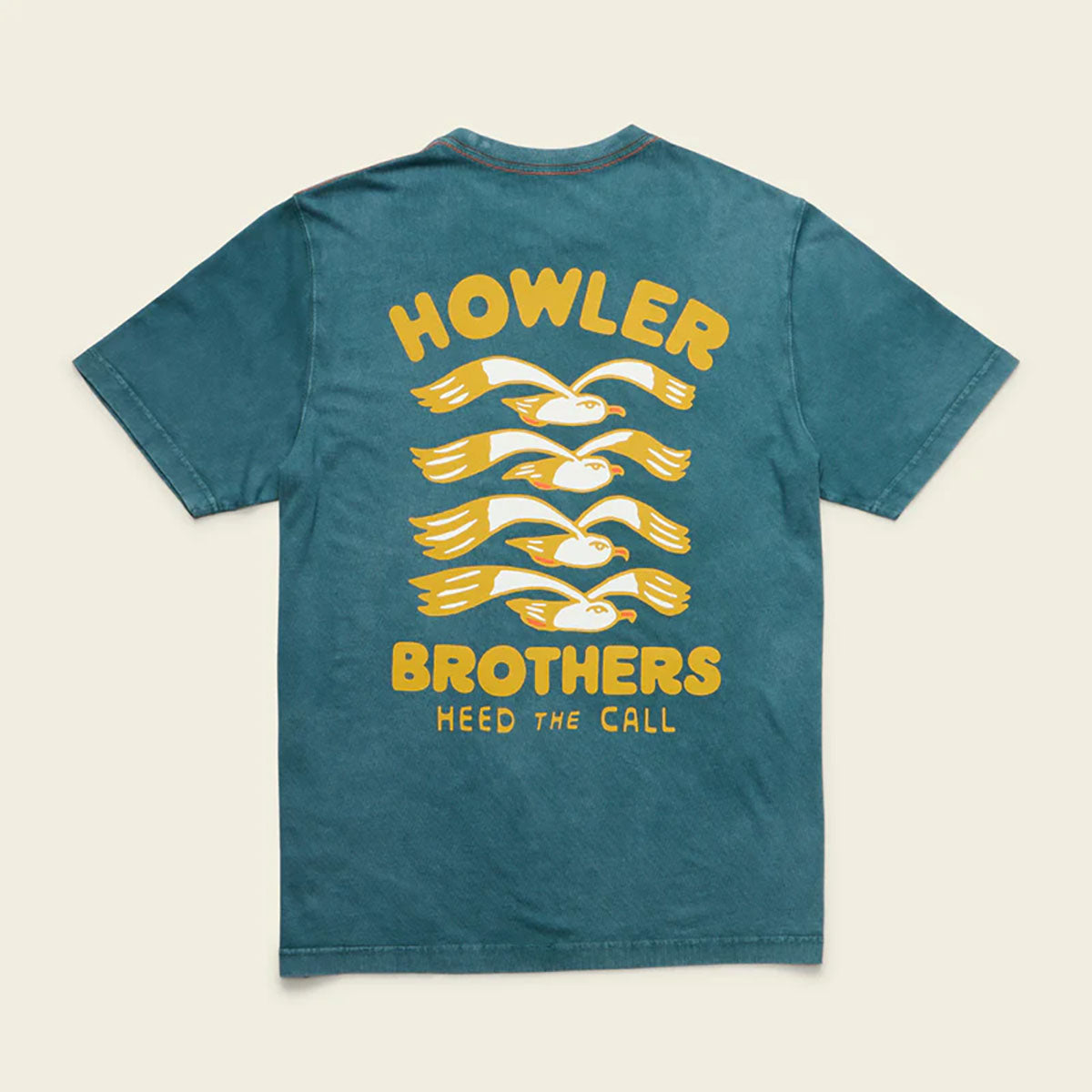 Howler Brothers Mens Cotton T Flocka Seagulls : Storm