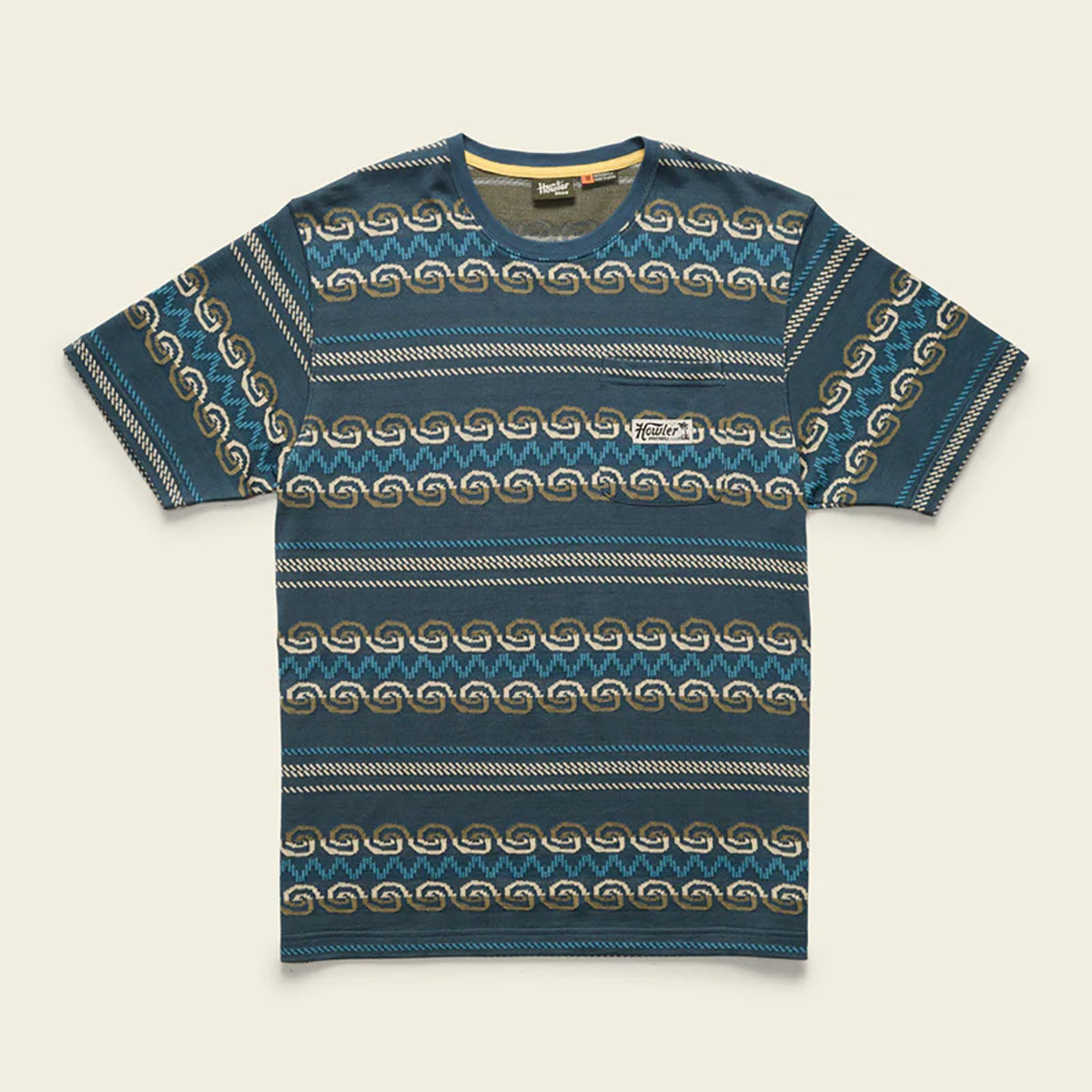 Howler Brothers Mens Jacquard T Zicatela : Petrol