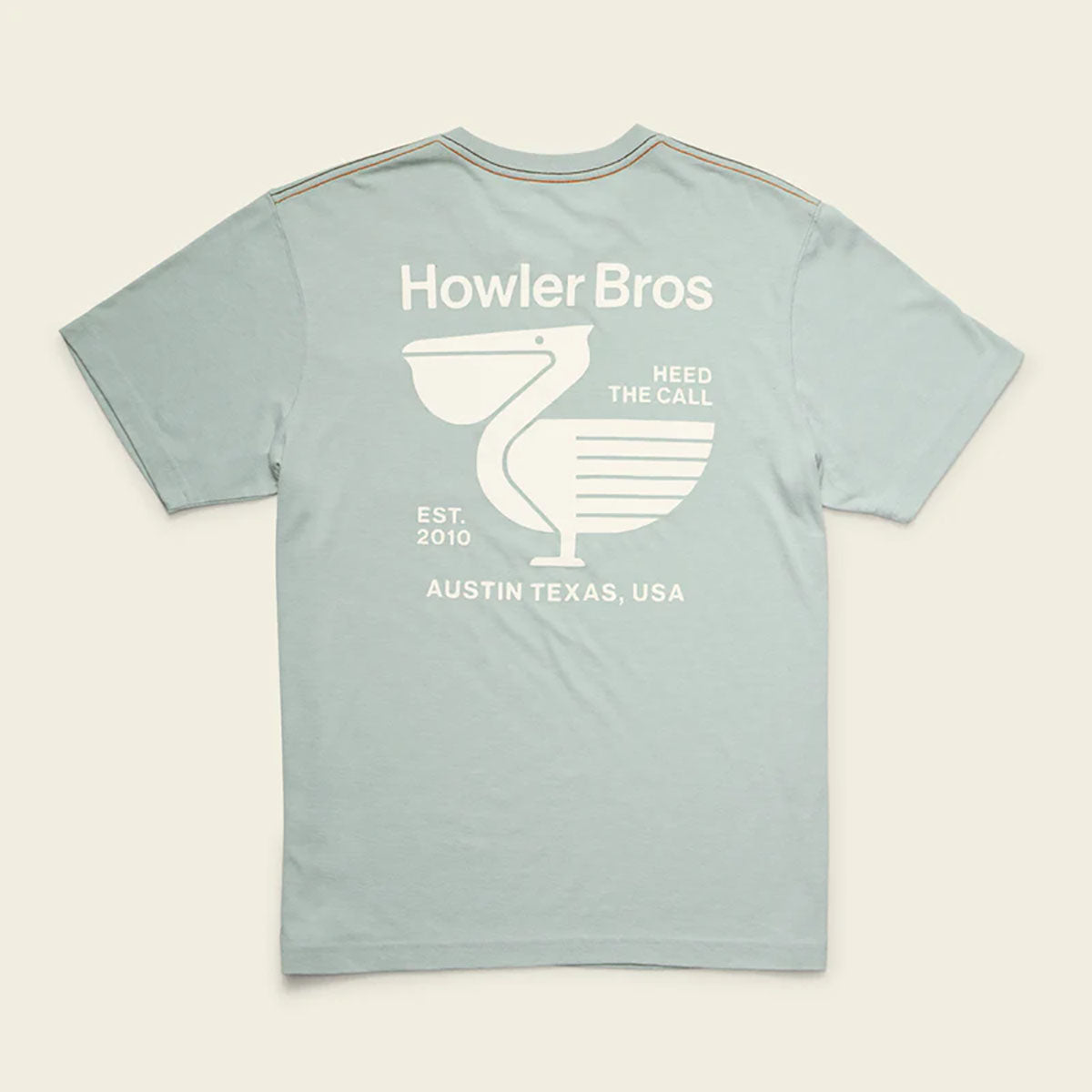 Howler Brothers Mens Select Pocket T-Shirt Pelican Postage : Puritan Grey