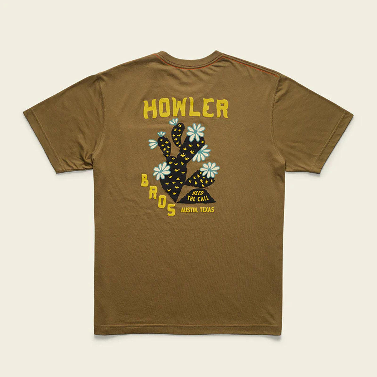 Howler Brothers Mens Select Pocket T-Shirt Prickly Pear : Ivy Green