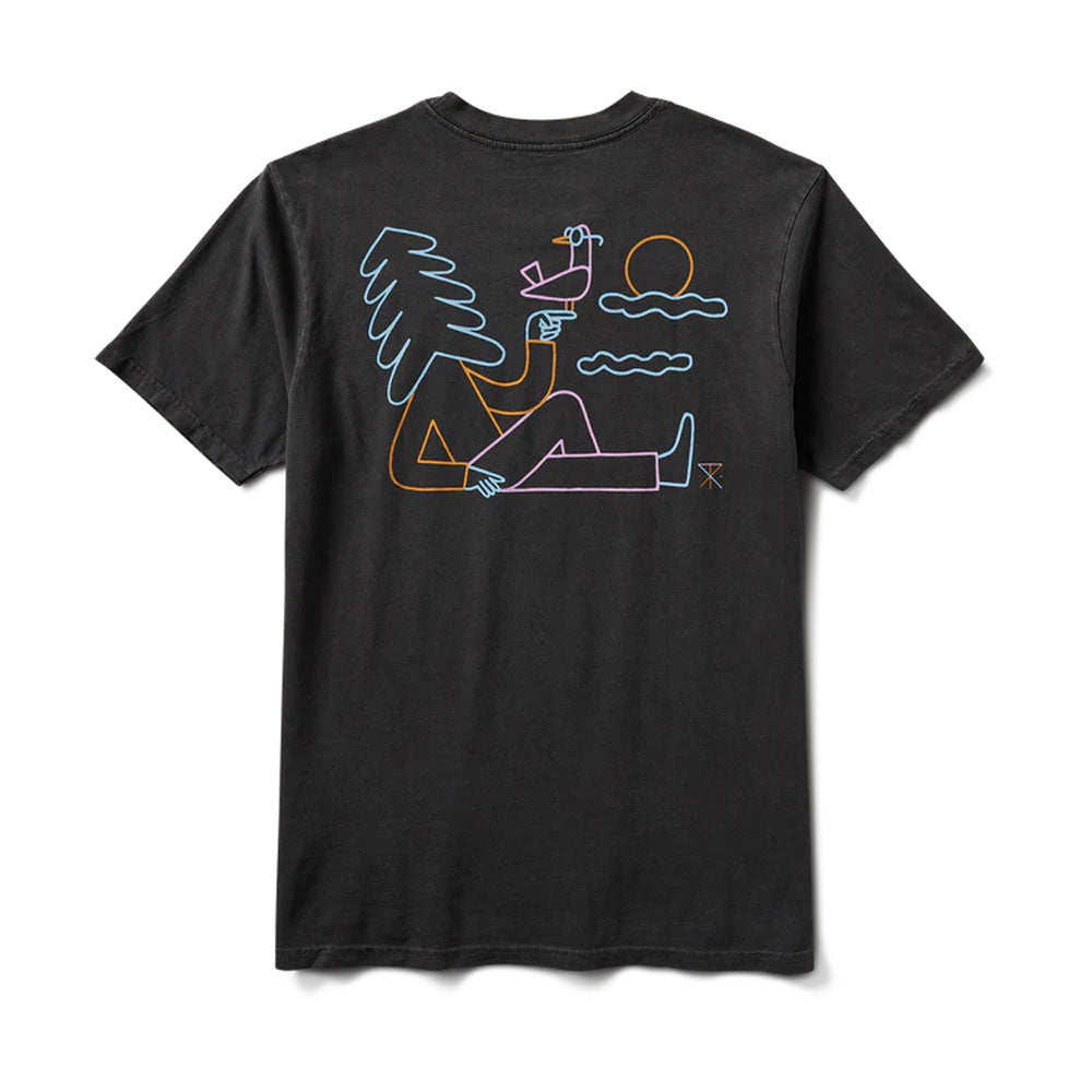 Roark Mens Unhustle Premium Tee Charcoal