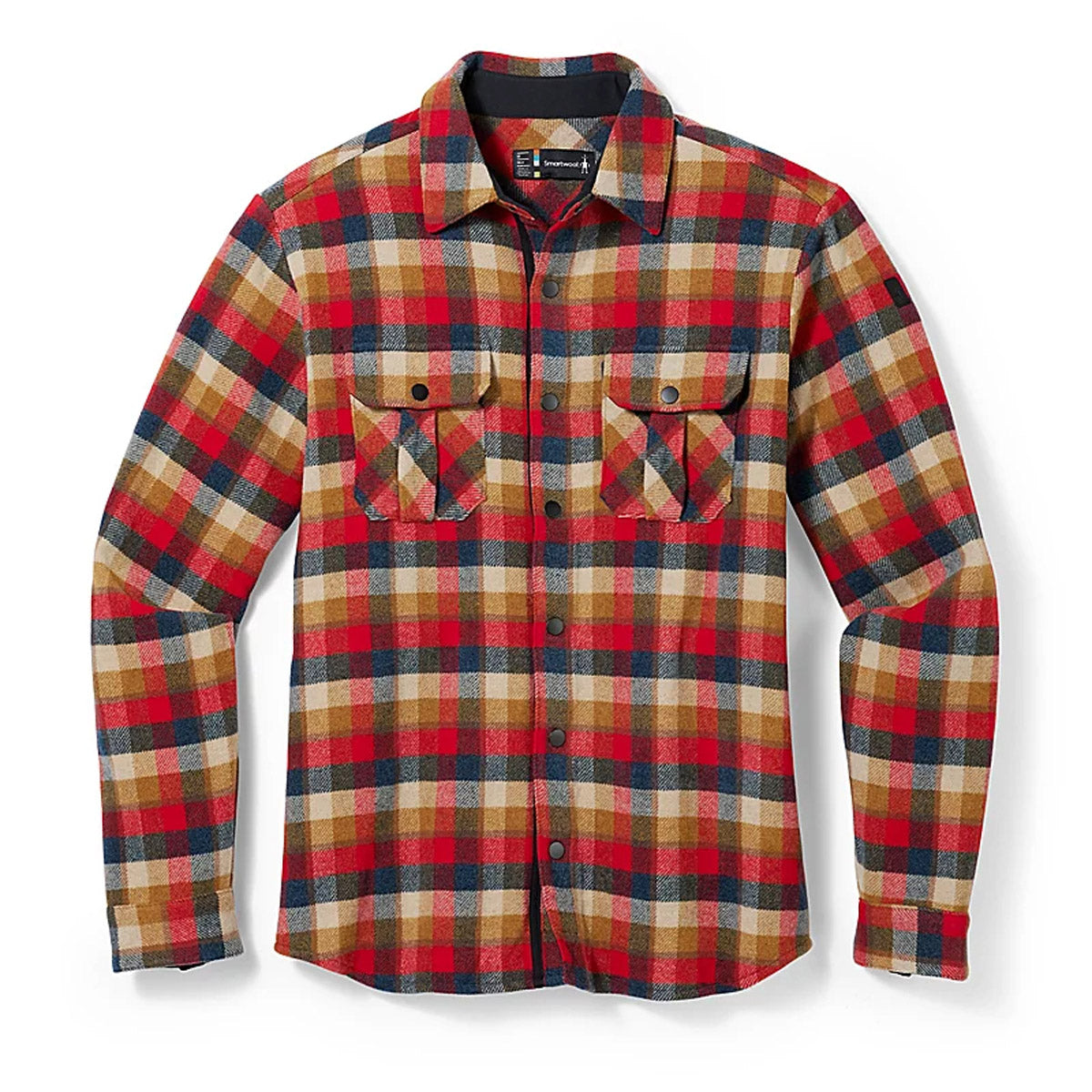 Smartwool Men's Anchor Line Shirt Jacket Rhythmic Red Plaid