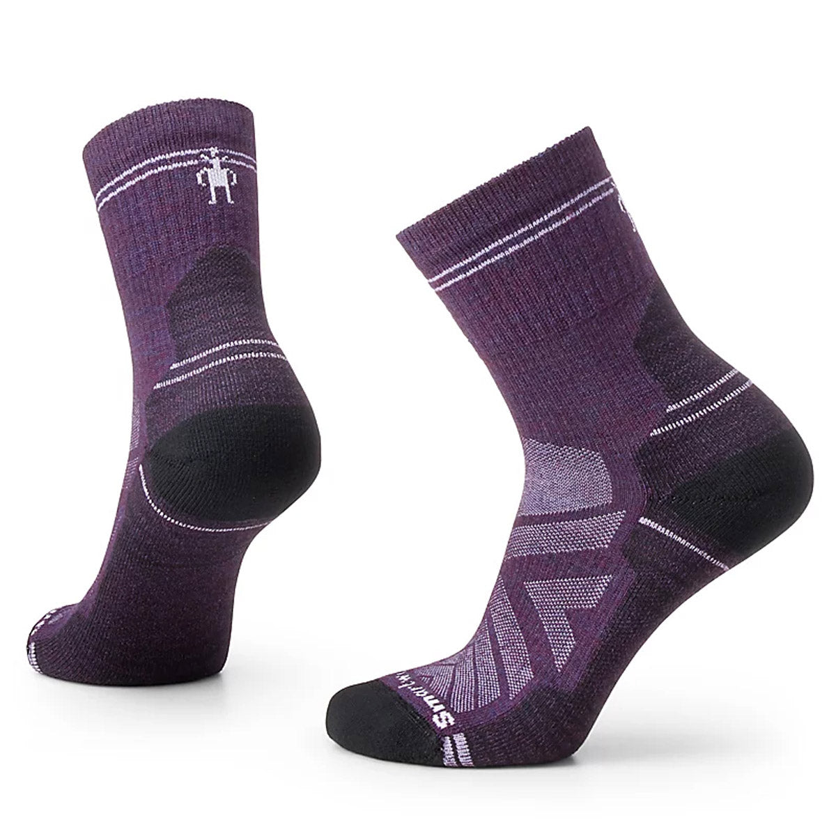 Smartwool Women's Hike Light Cushion Mid Crew Socks Purple Iris