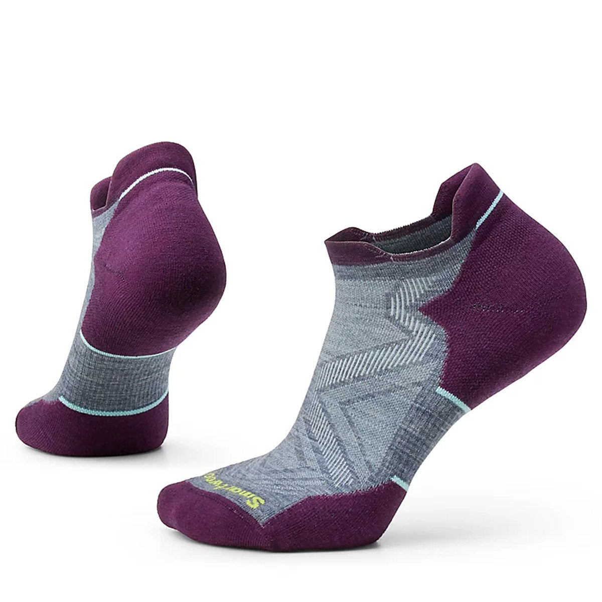 Smartwool Women&#39;s Run Targeted Cushion Low Ankle Socks Pewter Blue