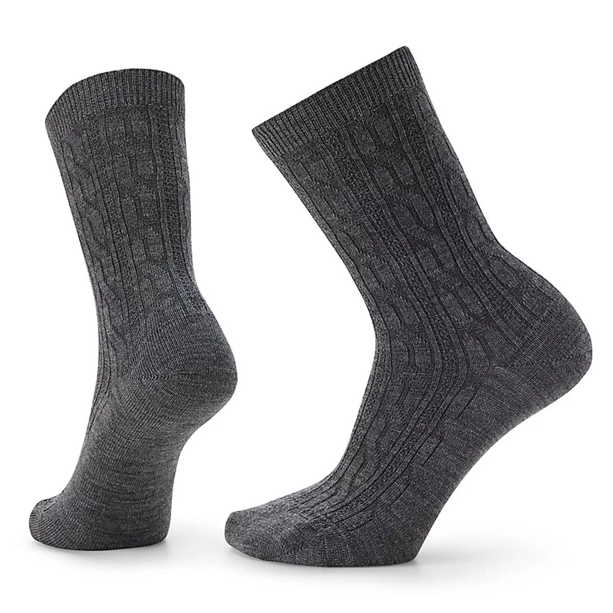 Smartwool Women's Everyday Cable Crew Socks Medium Gray