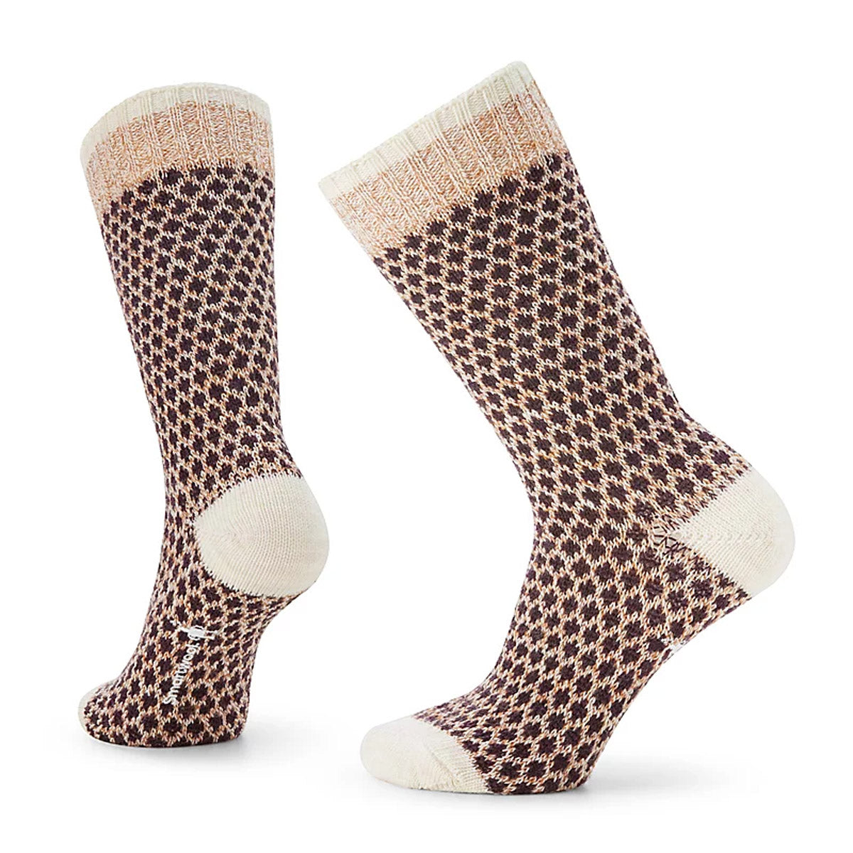 Smartwool Women&#39;s Everyday Popcorn Polka Dot Crew Socks Acorn