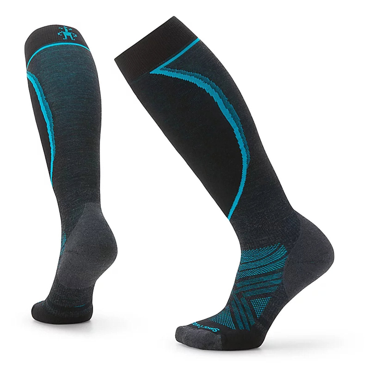 Smartwool Women&#39;s Ski Targeted Cushion Over The Calf Socks Charcoal