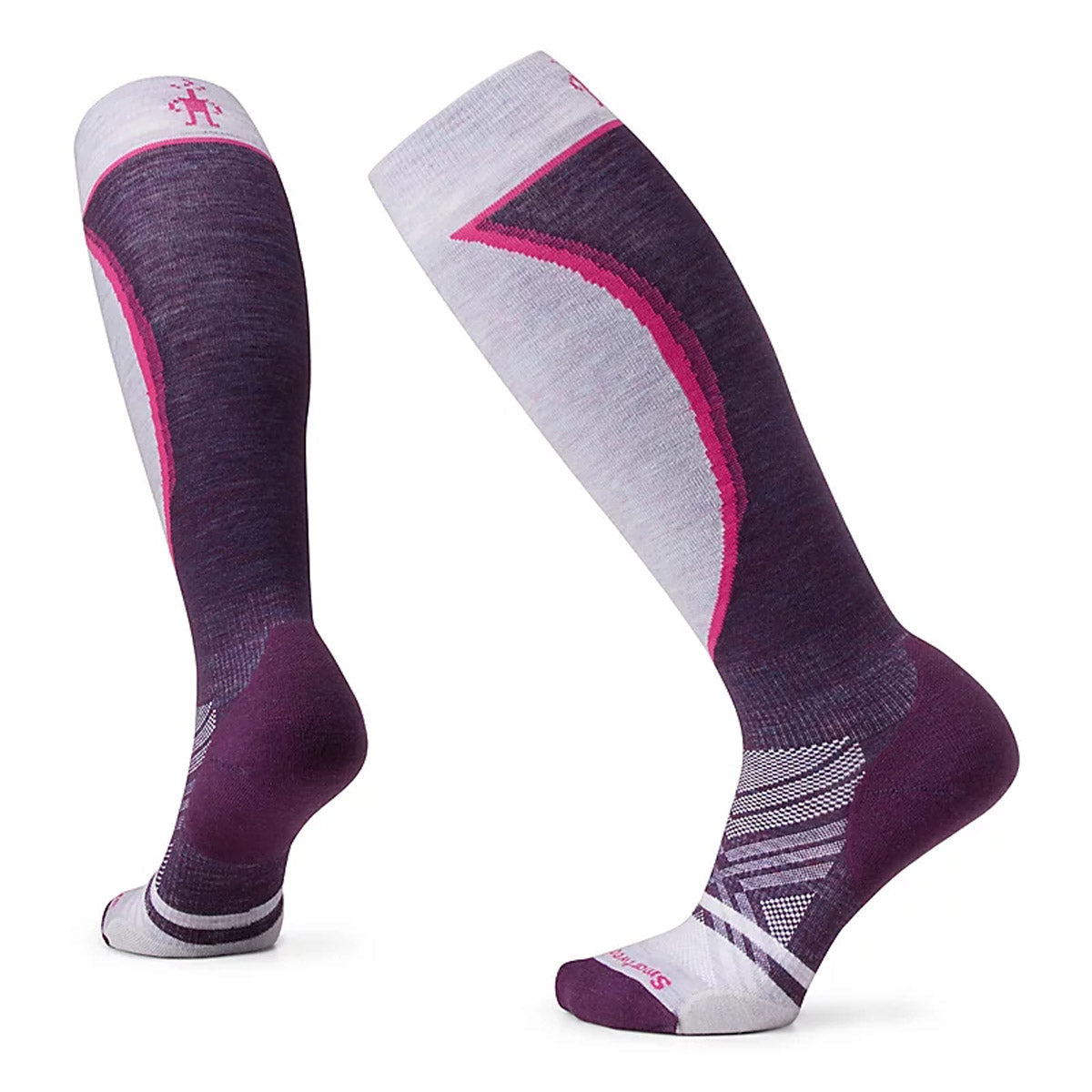 Smartwool Women's Ski Targeted Cushion Over The Calf Socks Purple Iris