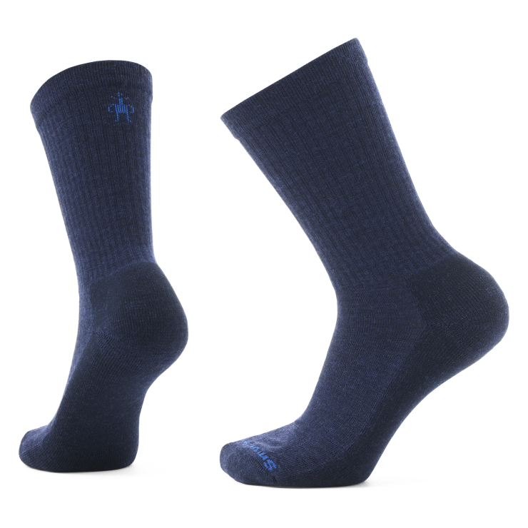 Smartwool Men&#39;s Everyday Solid Rib Crew Socks 092 Deep Navy