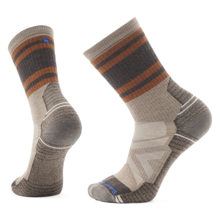 Smartwool Men&#39;s Hike Full Cushion Lolo Trail Crew Socks 880 Fossil