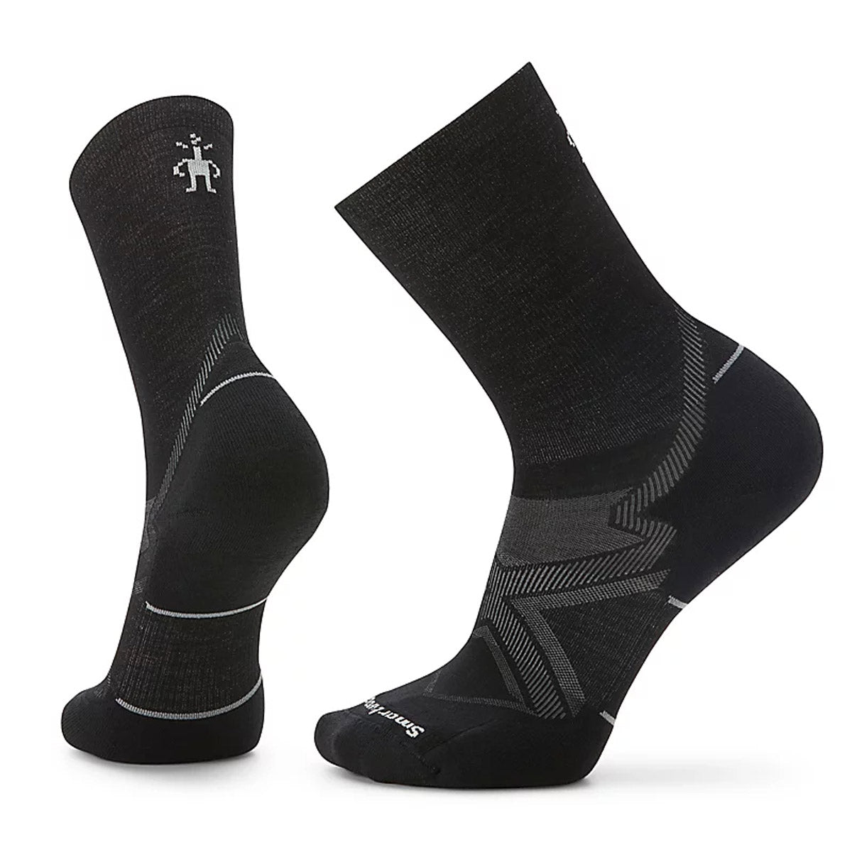 Smartwool Men&#39;s Run Cold Weather Targeted Cushion Crew Socks Black