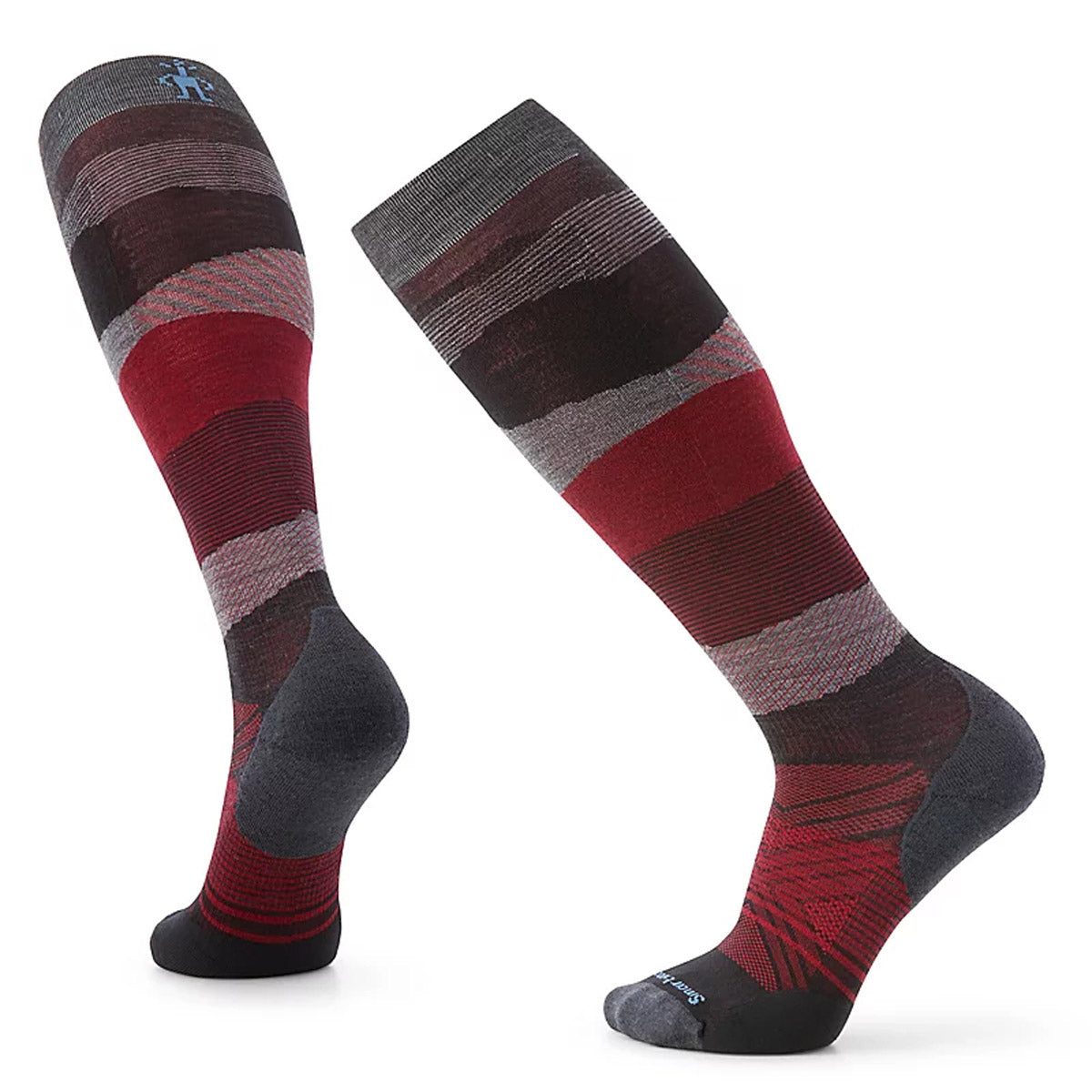 Smartwool Men's Ski Targeted Cushion Pattern Over The Calf Socks Charcoal