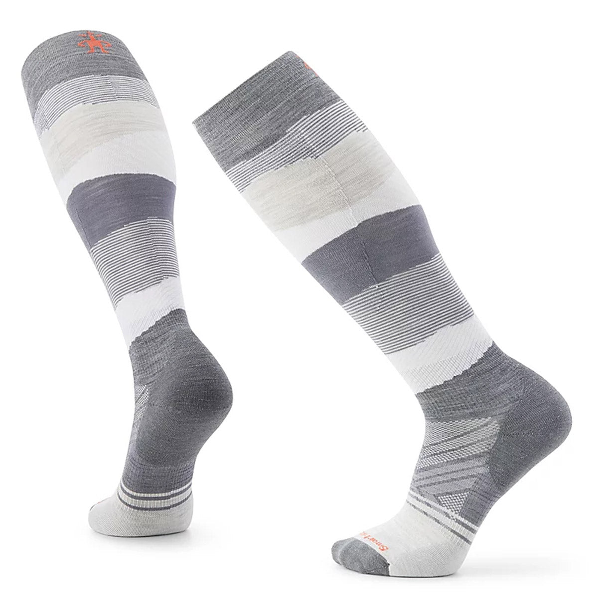 Smartwool Men's Ski Targeted Cushion Pattern Over The Calf Socks Medium Gray