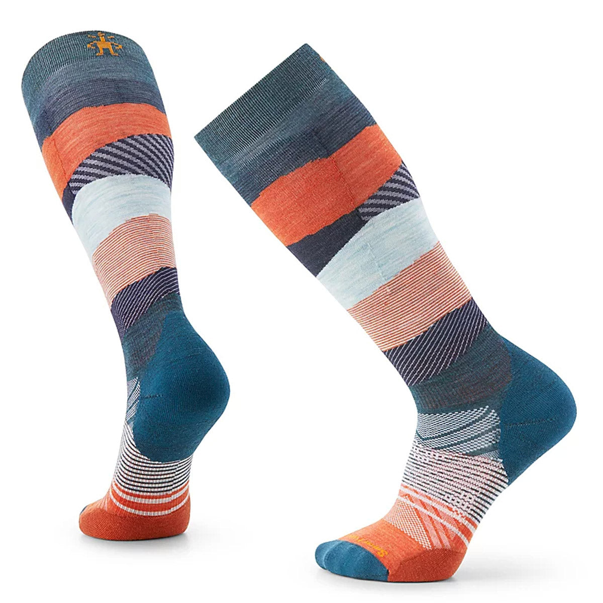 Smartwool Men's Ski Targeted Cushion Pattern Over The Calf Socks Twilight Blue