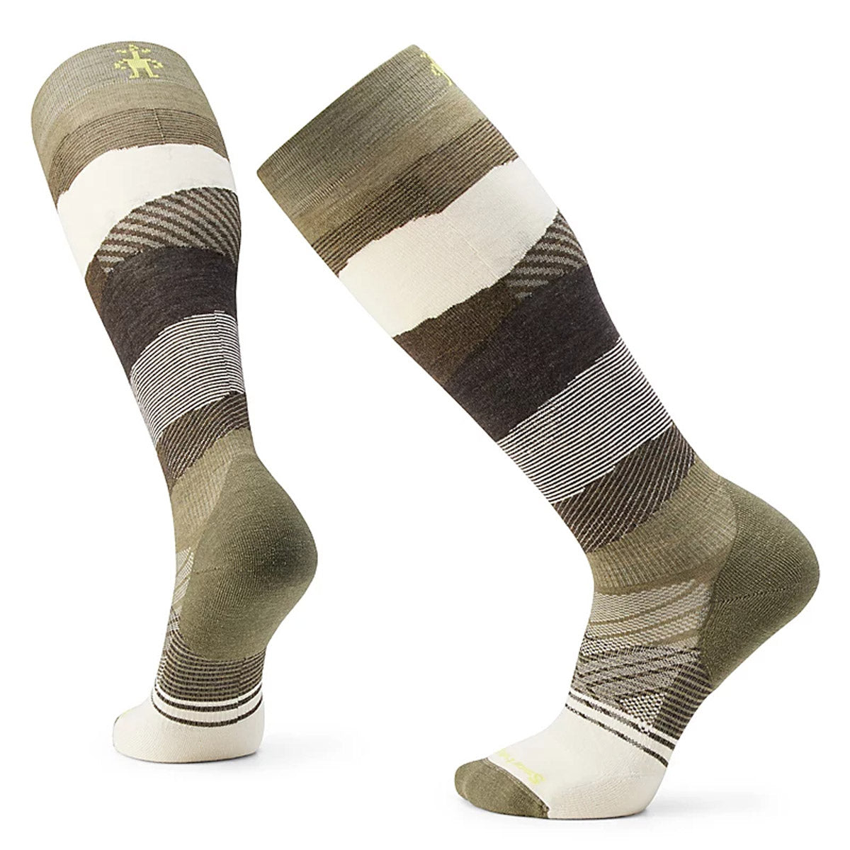 Smartwool Men's Ski Targeted Cushion Pattern Over The Calf Socks Winter Moss/Heahter