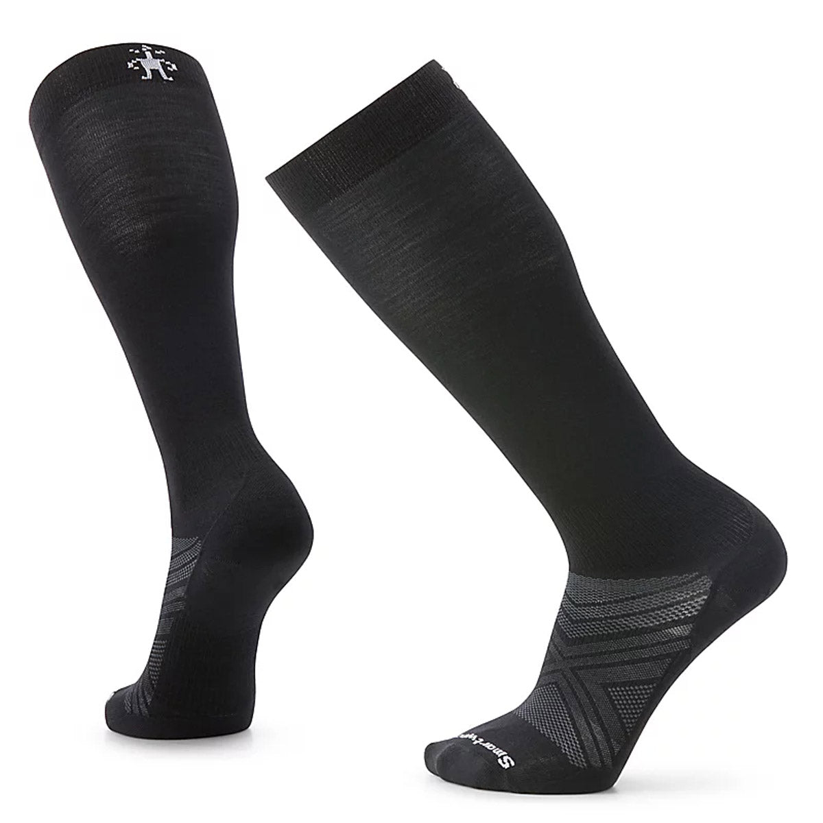 Smartwool Men&#39;s Ski Zero Cushion Over The Calf Socks Black