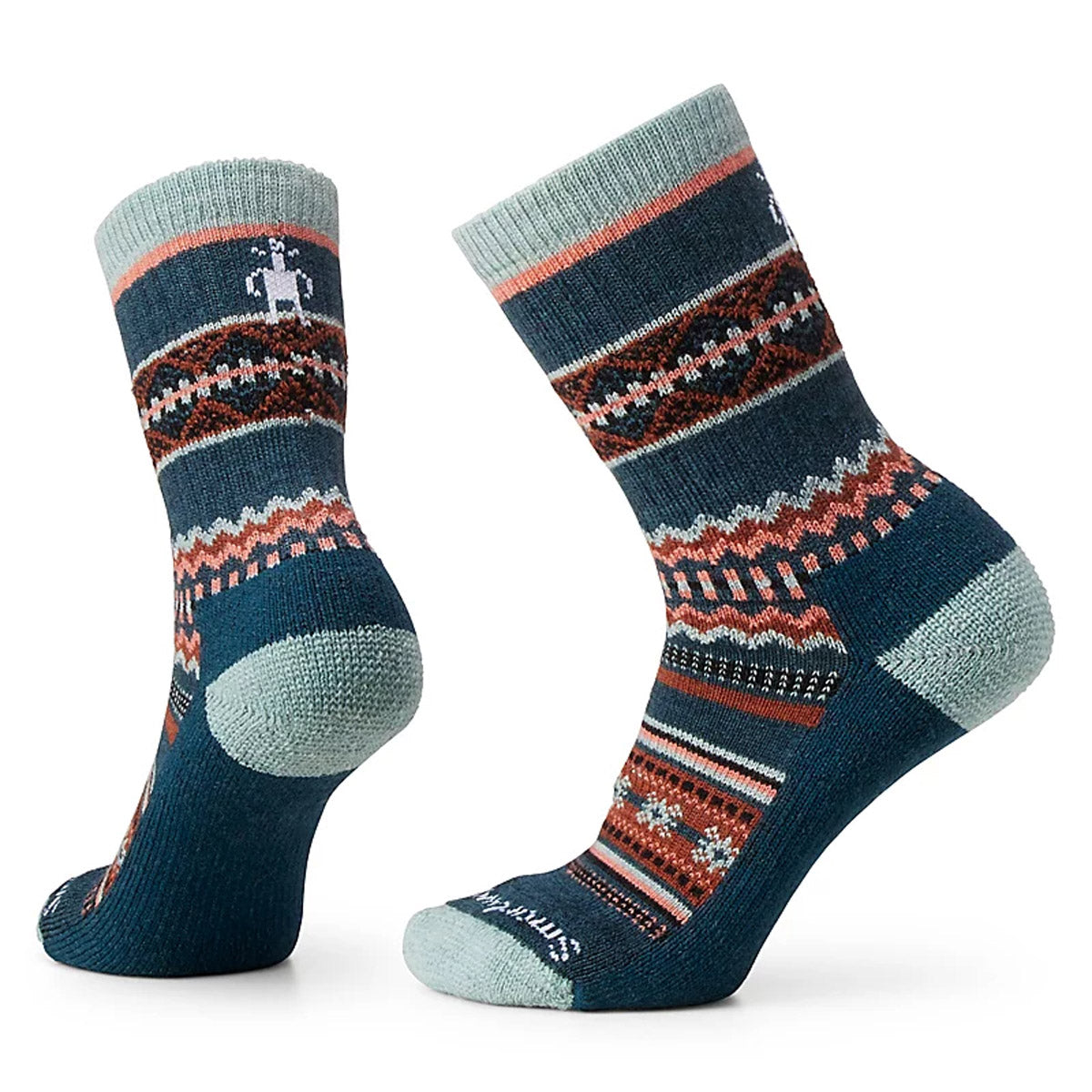 Smartwool Women&#39;s Everyday Snowed In Sweater Crew Socks Twilight Blue