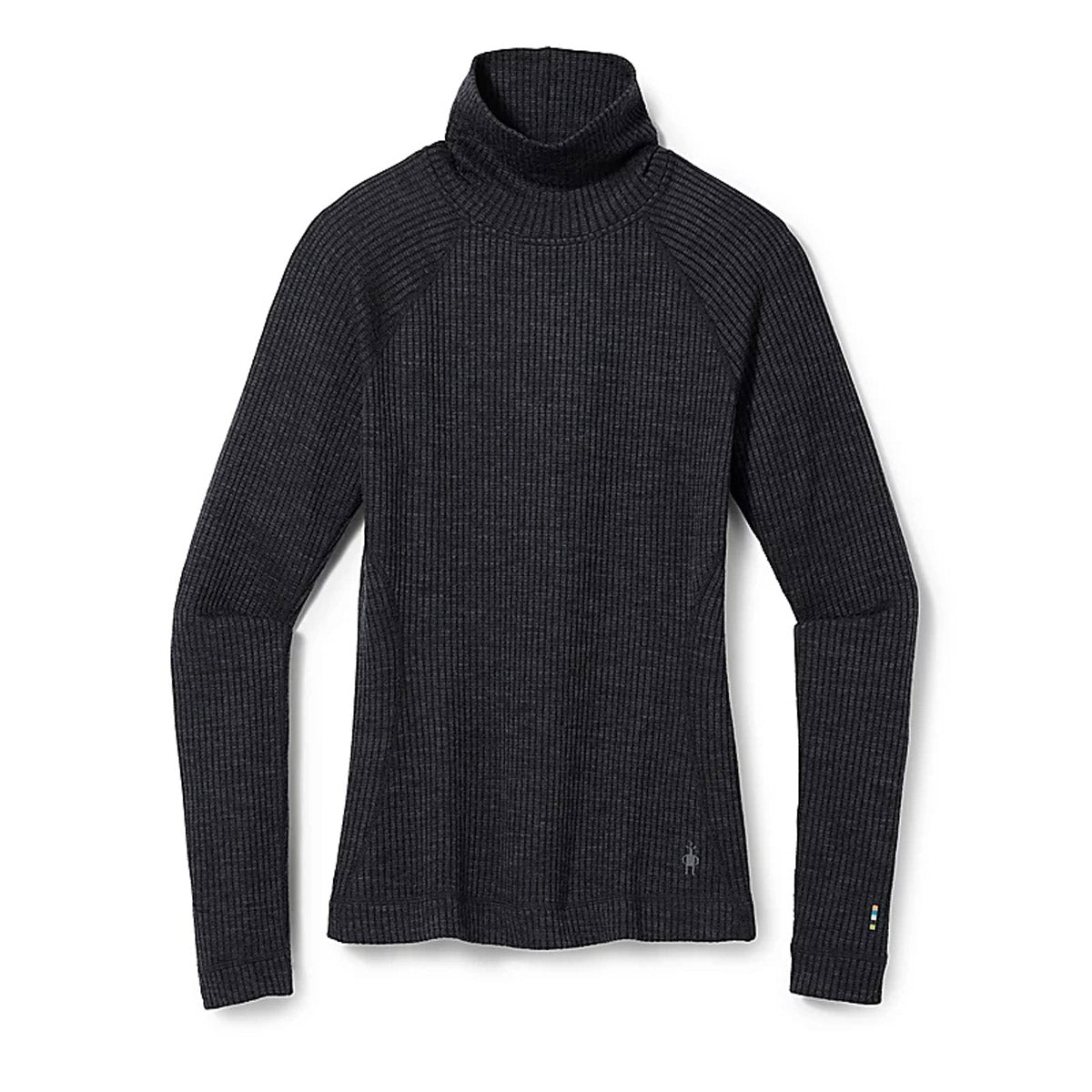 Smartwool Wome's Thermal Merino Rib Turtleneck Charcoal Heather