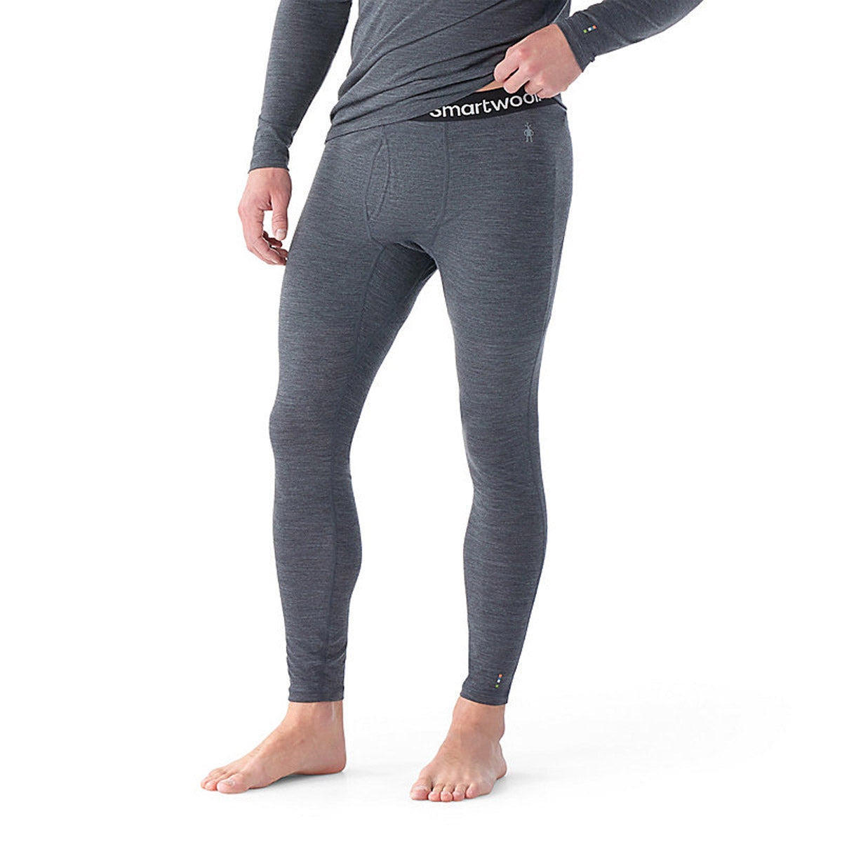 Smartwool Men's Classic All-Season Merino Base Layer Bottom Iron Heather
