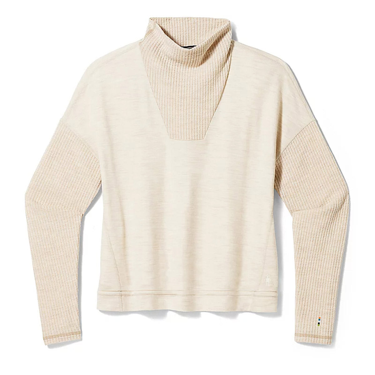 Smartwool Women's Thermal Merino Rib Top Toasted Coconut Heather