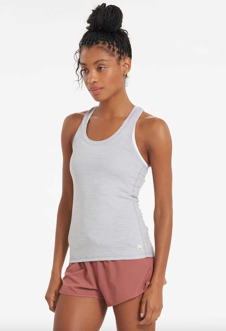 Vuori Women&#39;s Lux Performance Tank HPT Platinum Heather