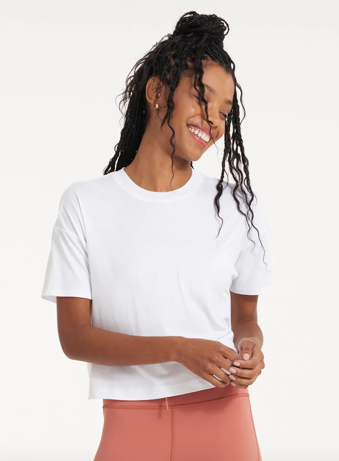 Vuori W Energy Tee MHT Moss Heather