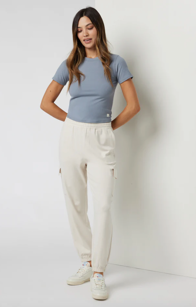 Vuori W Boyfriend Cargo Jogger HBK Black Heather