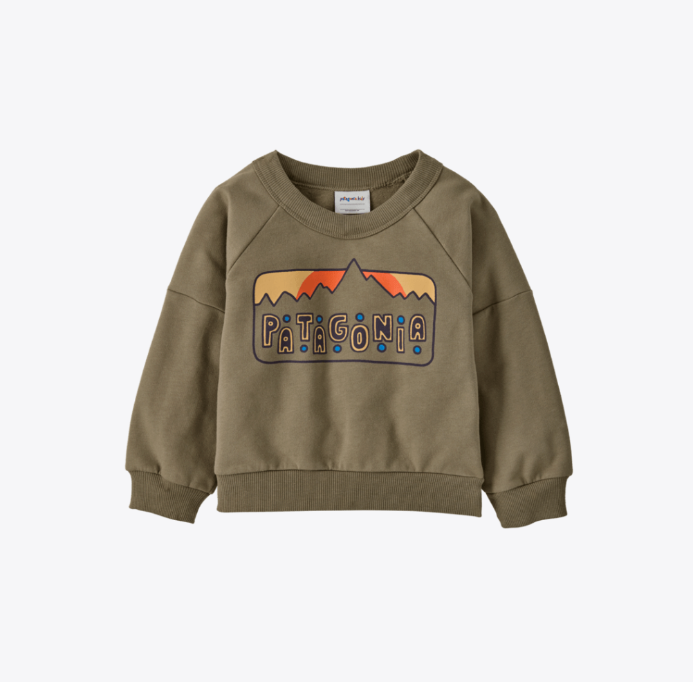 Patagonia Baby Crew Sweatshirt DNWI Dancing Dawn: Wing Grey