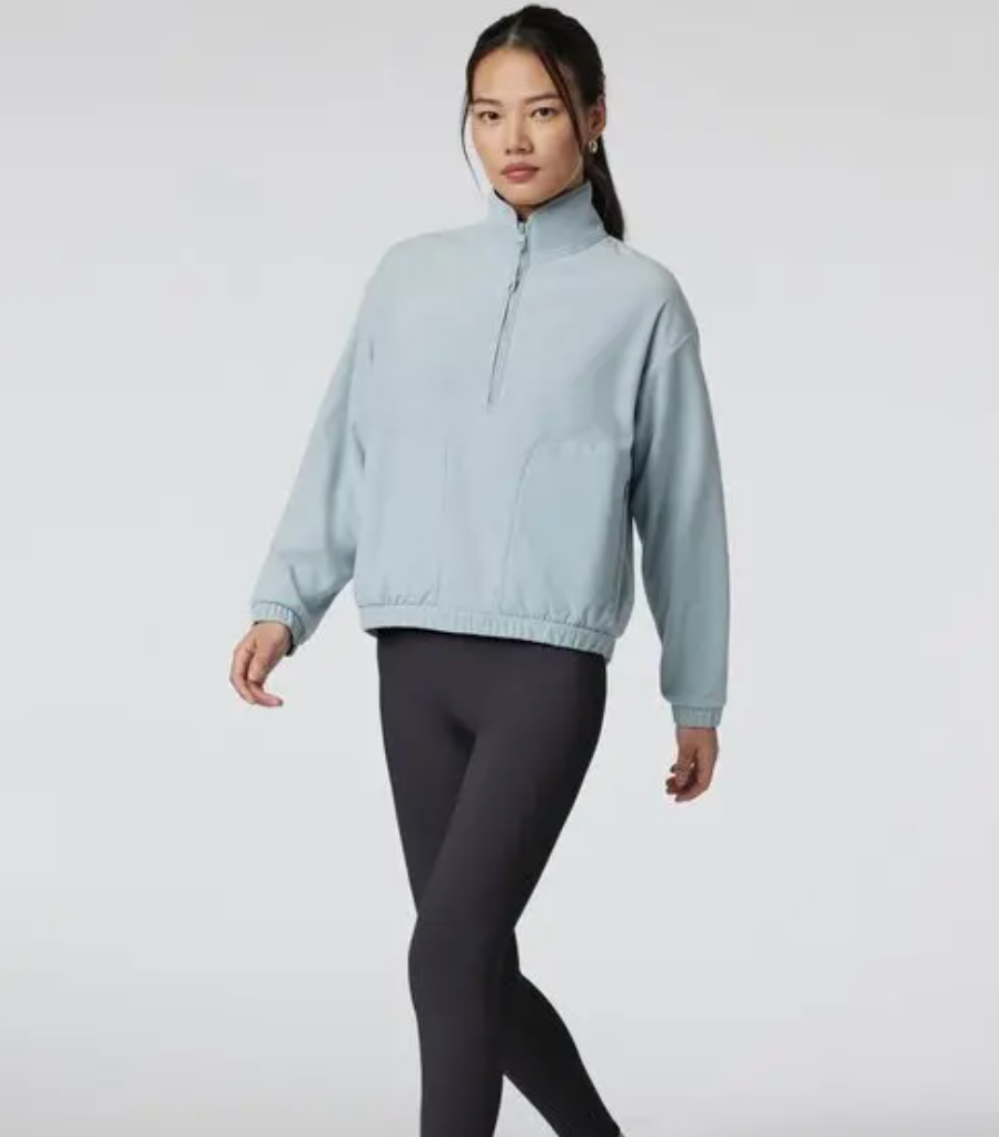 Vuori W Aspen Half Zip CBL Chalk Blue