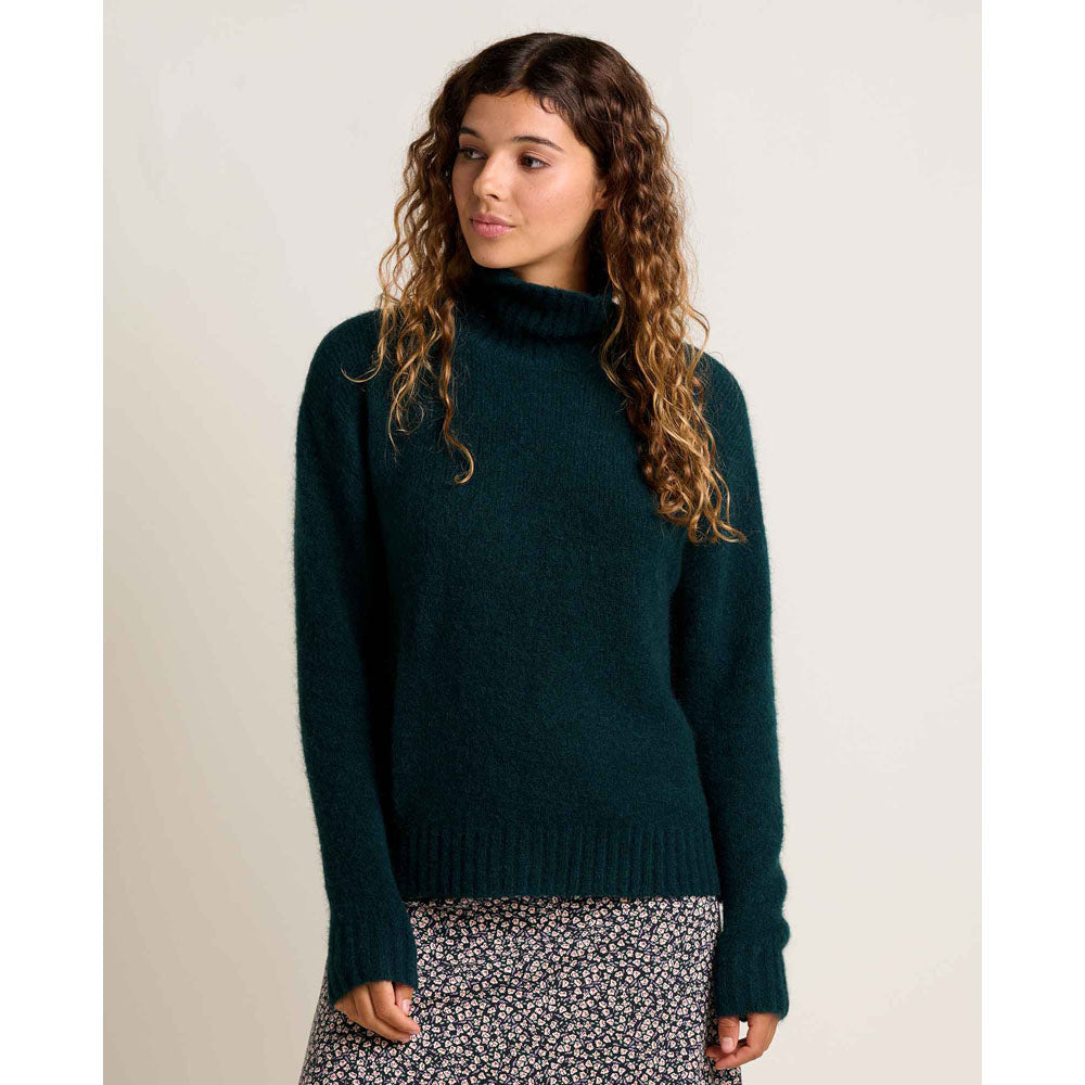 Toad&Co. Womens Toddy T-Neck Sweater Cabin