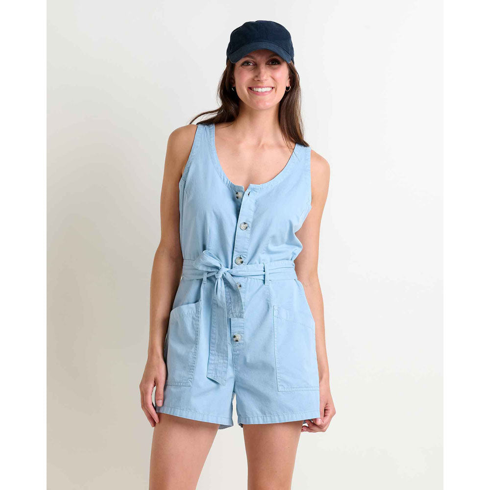 Toad&Co. Womens Arroyo Twill Romper Skyway