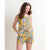 Toad&Co. Womens Sunkissed Livvy Romper Pacific Blue Tulip Print